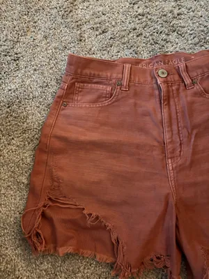 Red American Eagle Denim Shorts thumbnail 2