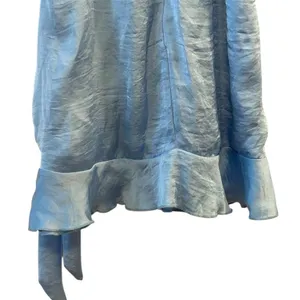 Lucy in the‎ Sky XS Blue Asymmetric Faux Wrap Short Dress Sleeveless thumbnail 9