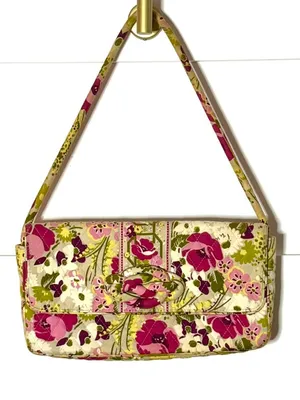 Vera Bradley Knot Just a Clutch Shoulder Bag in Make Me Blush Pattern thumbnail 1