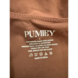 PUMIEY Womens Brown Scoop Neck Thong Bodysuit Sleeveless Size Large NEW‎ thumbnail 4