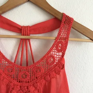 Coral blouse Red thumbnail 3