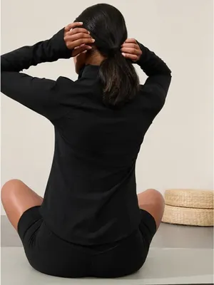 New Athleta M Salutation Jacket Black Size Medium thumbnail 3