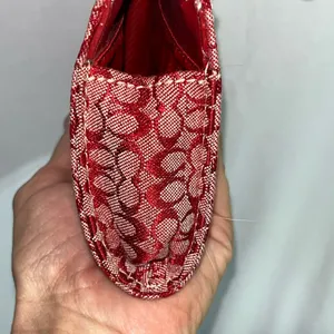 Zipper pouch with C’s pattern RED thumbnail 4