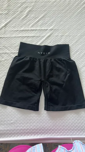 NVGTN Black Biker Shorts thumbnail 4