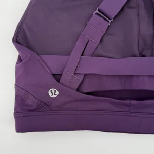 Lululemon Pure Practice Bra Deep‎ Zinfandel Purple Women 6 Luxtreme Strappy thumbnail 4