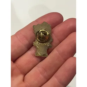 Cloisonne Style Enameled Christmas Holiday Santa Lapel Pin - Vintage thumbnail 6