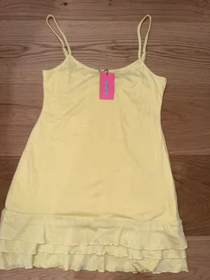 edikted yellow ruffle mini dress  thumbnail 2