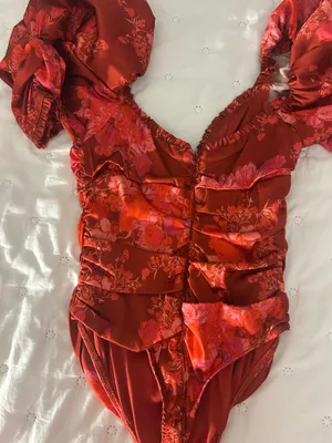 For Love & Lemons Red bodysuit thumbnail 3