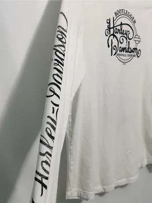 Harley-Davidson white graphic tee Bootlegger Knoxville Tennessee XL thumbnail 8