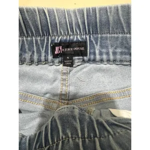 Juicy Couture NWT Women Size 4 Light Blue Hollywood Skinny Elastic Pull On Jeans thumbnail 7