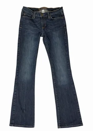 Abercrombie & Fitch Y2K‎ Jeans Womens 2S Blue Denim Madison Flare Distressed VTG thumbnail 1