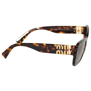 Miu Miu SMU 07Y 53mm Rectangular Sunglasses in Blond Havana thumbnail 5