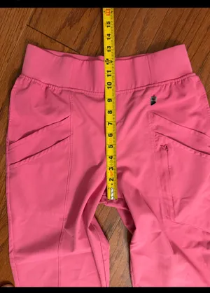 Climate Right by Cuddl Duds Pink Scrub Joggers - size Small. Pockets in front that includes 2 additional pockets. Gently warn & excellent condition. Measurements approximately 13” waist x 11” rise x 39” long. Non-smoking home. priced to sell at as is condition. Don’t like my price, make reasonable offer! And thank you for checking my closet. thumbnail 5
