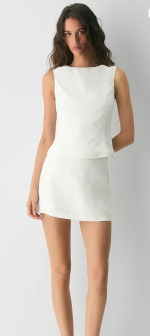 Aritzia Linen Top thumbnail 1