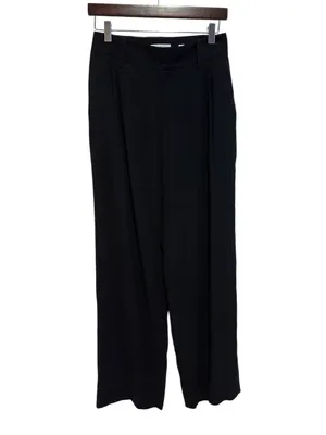 Vince black high rise waist career office business casual trouser pants 2 thumbnail 2