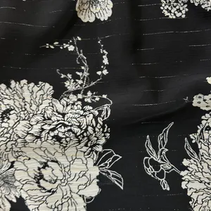 Like New MSK Black Floral Women's Top size M thumbnail 3