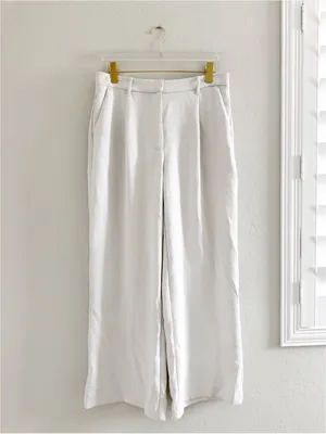 Abercrombie & Fitch Sloane Crepe Tailored Wide Leg Pant Size 31/12 R thumbnail 6