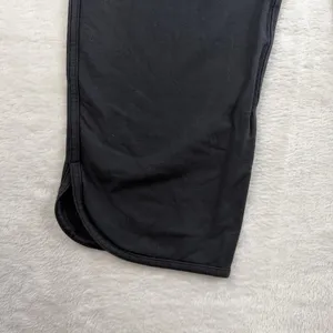 Lululemon Sz 8 Every Moment Pants 26" Black French Terry Travel‎ Lounge W5BAMS thumbnail 5