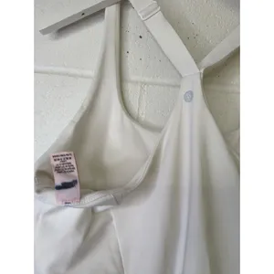 Victoria secret white romper sz Large L 1 pc tennis outfit stretchy stretch thumbnail 3
