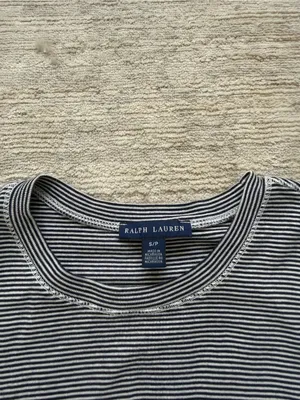 Ralph Lauren Heather Navy Striped Short-Sleeve Tee (Size Small) thumbnail 3