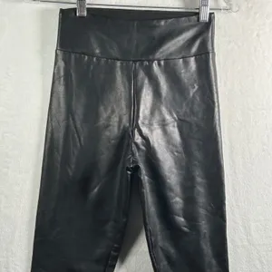 Abercrombie and Fitch Faux Leather Leggings Pants Black‎ XS High Rise thumbnail 7