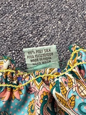 Women’s Multi Printed Dress 100% poly silk Blue thumbnail 2