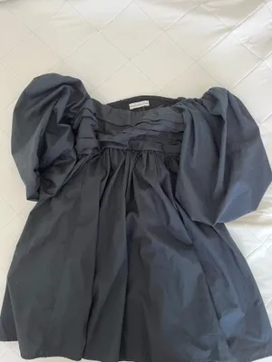Abercrombie Poplin Mini Puff Sleeve Dress thumbnail 3
