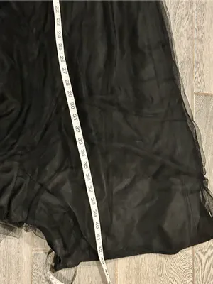 Jenny Yoo Black Strapless Evening Gown - sparkly black maxi dress - size 8 thumbnail 15