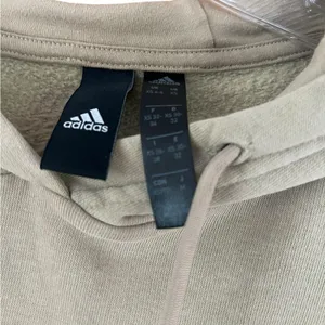 Adidas Womens Khaki Hoodie Sweatshirt Embroidered Logo thumbnail 3