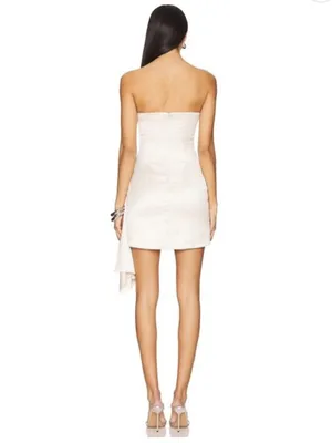 MORE TO COME Cecilia Mini Dress in Champagne thumbnail 2