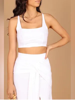 NWT SNDYS. Zanita Set White Top and Skirt Two-Piece Set US Size 4 thumbnail 3