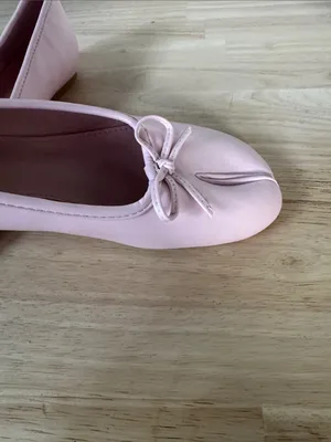 Cider Pale Pink Split-Toe Ballet Flats with Bow Accent NWOT thumbnail 5