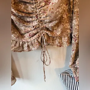 Altar’d State Floral Tan Top Size Small thumbnail 7