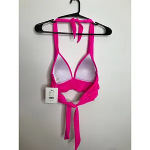 Gibson Latimer Bikini Set Womens S Pink New Ruched Halter High Waist Two Piece thumbnail 4