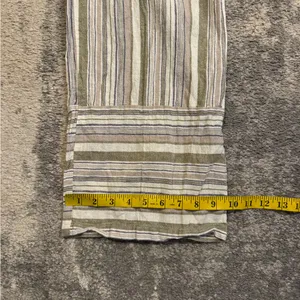 Altar'd State Olive and Cream Striped Jumpsuit with pockets thumbnail 10