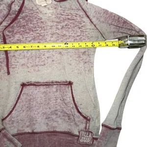 Billabong Burnout Hoodie Red Pink Mineral Wash Coastal Indie Surf M Pullover thumbnail 5