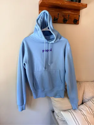 Poppi x Target Light Blue Graphic Hoodie Women’s Small thumbnail 4