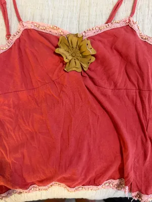 Vintage pink flower tank thumbnail 2