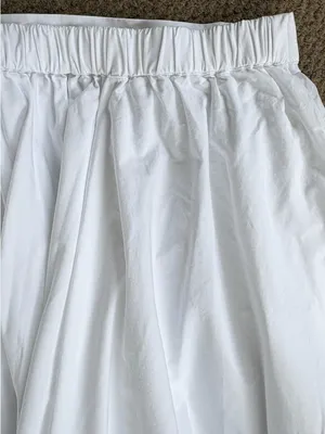 Like New Free People Gaia Full Circle Poplin Skort White Size Large thumbnail 10