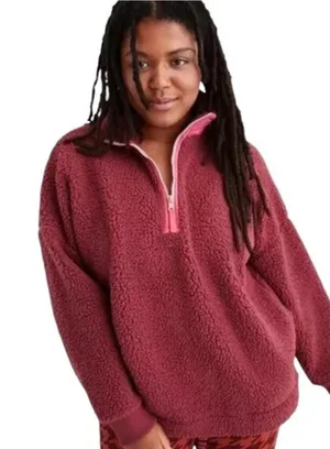 Aerie Dream Sherpa Quarter-Zip thumbnail 1