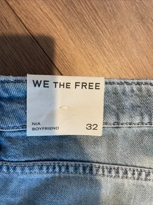 Free People Nia Patchwork Boyfriend Jeans- size 32 thumbnail 10