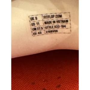 Fit Flop Urban‎ White Leather Rally Sneaker Women's Size 11 thumbnail 12