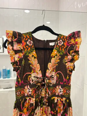 A Loves A fall floral dress thumbnail 3