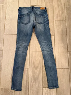 Express Women's Skinny Jeans in Blue Wash thumbnail 4