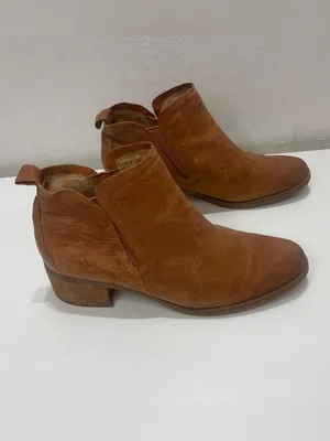 Korks Tasha Ankle Leather Boots Women's 10 M Tan Boho Coastal Cowgirl thumbnail 3