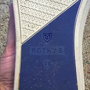 Rothy's Blue and White Slip-On Sneakers thumbnail 3