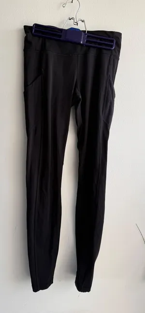 Lululemon Tight Black High Rise Leggings with‎ Pockets Size 6 W5BPTS thumbnail 1