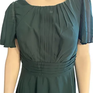 Wear your Love Asymmetrical Ruffled Waist to Hem Green 14 NWT thumbnail 2