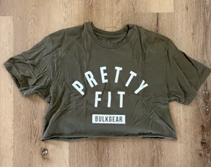 Bulk Gear Olive Green Crop Top thumbnail 1