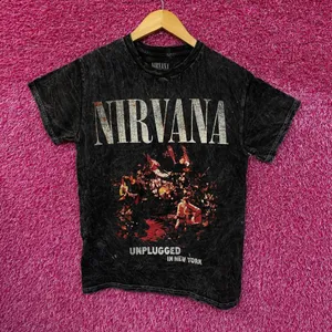 Nirvana Unplugged in New York Recording Grunge Band Tee S thumbnail 1